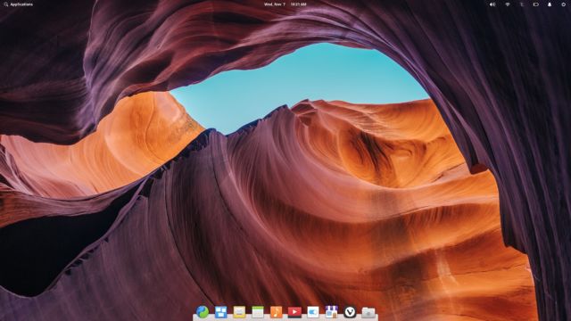The default look of elementary OS Juno.