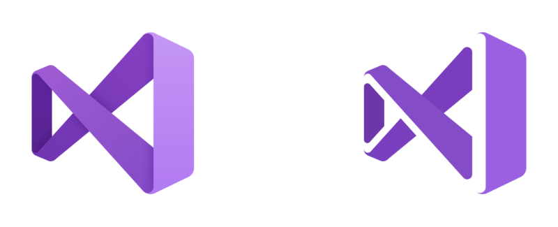 Visual Studio 2019 has a new icon; the left one for the release version, the right one for previews.