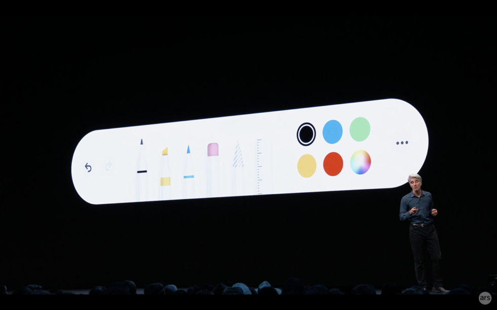 iPadOS' new Apple Pencil interface can be dragged, moved, and shrunk anywhere on your iPad screen.