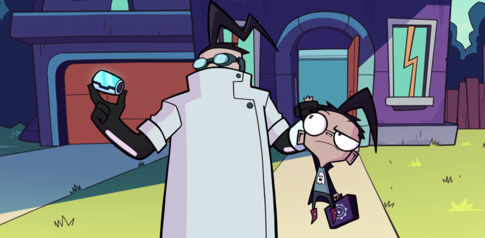 Dib and his scientist father have a nice subplot throughout the special.
