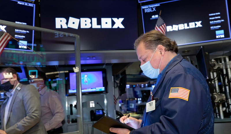 Roblox opened trading higher than expected on the NYSE.