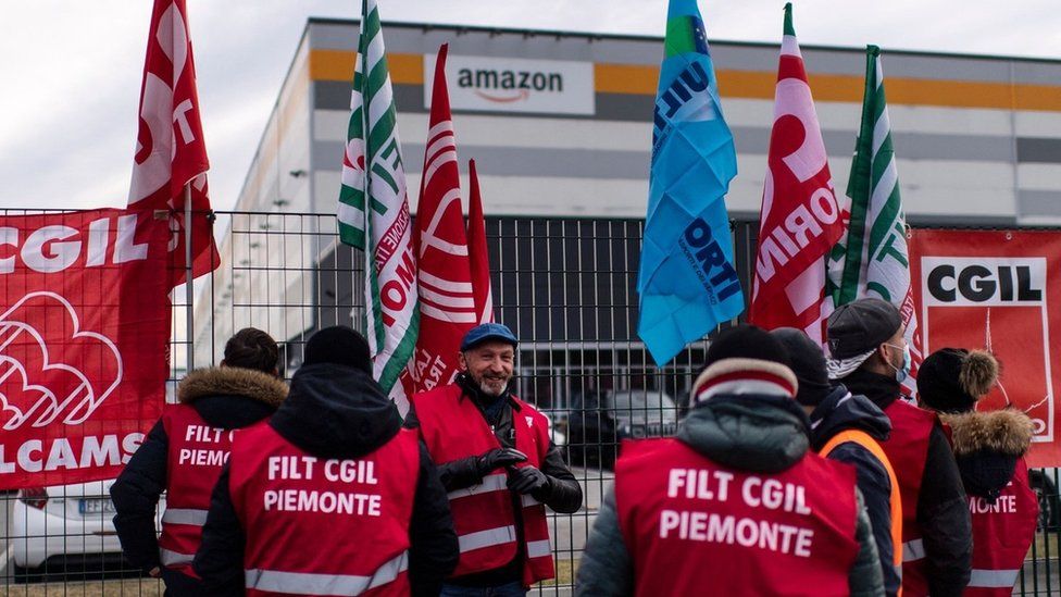 Italian Amazon workers